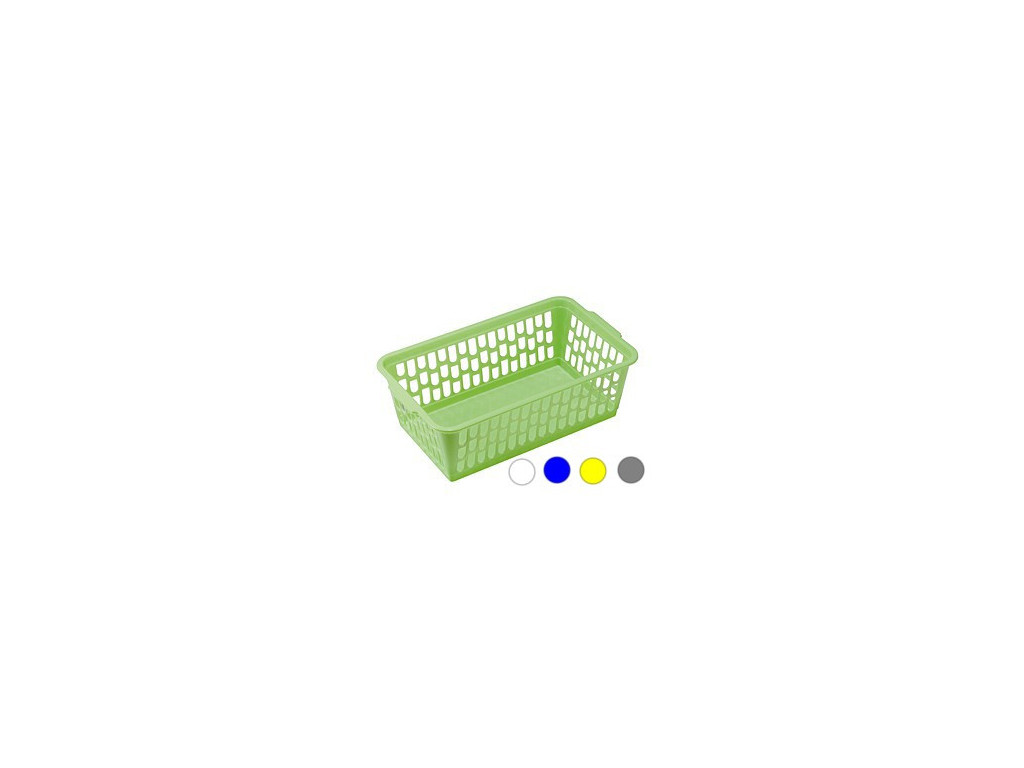 HEIDRUN - Košík plast 25x15x8 cm rôzne farby