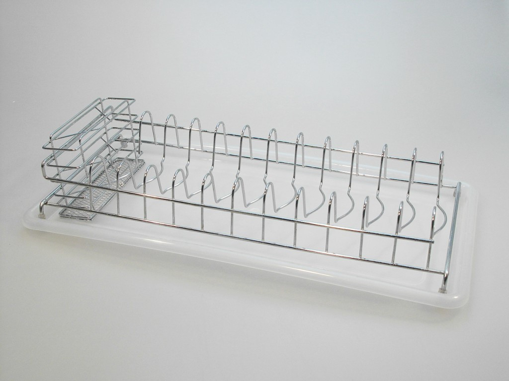 MAKRO - Odkvapkávač na riad s podnosom, 9 x 25 x 50 cm