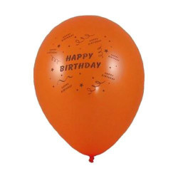 MAKRO - Balóny nafukovacie Happy birthday 10ks