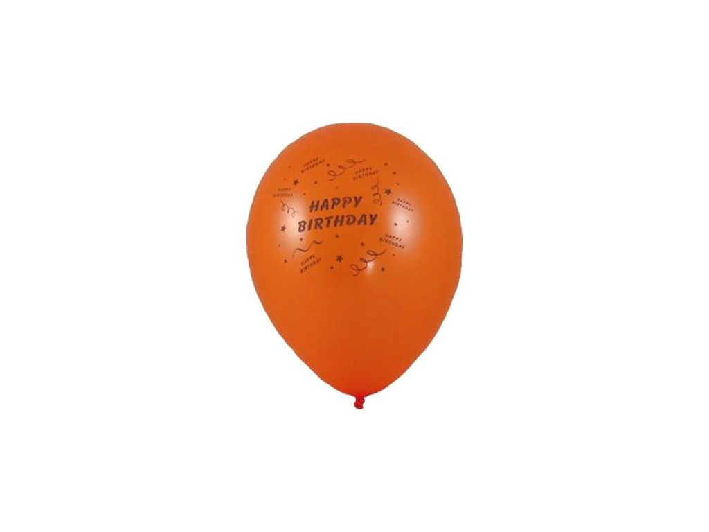 MAKRO - Balóny nafukovacie Happy birthday 10ks