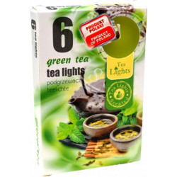 MAKRO - Sviečky čajové 6ks zelený čaj