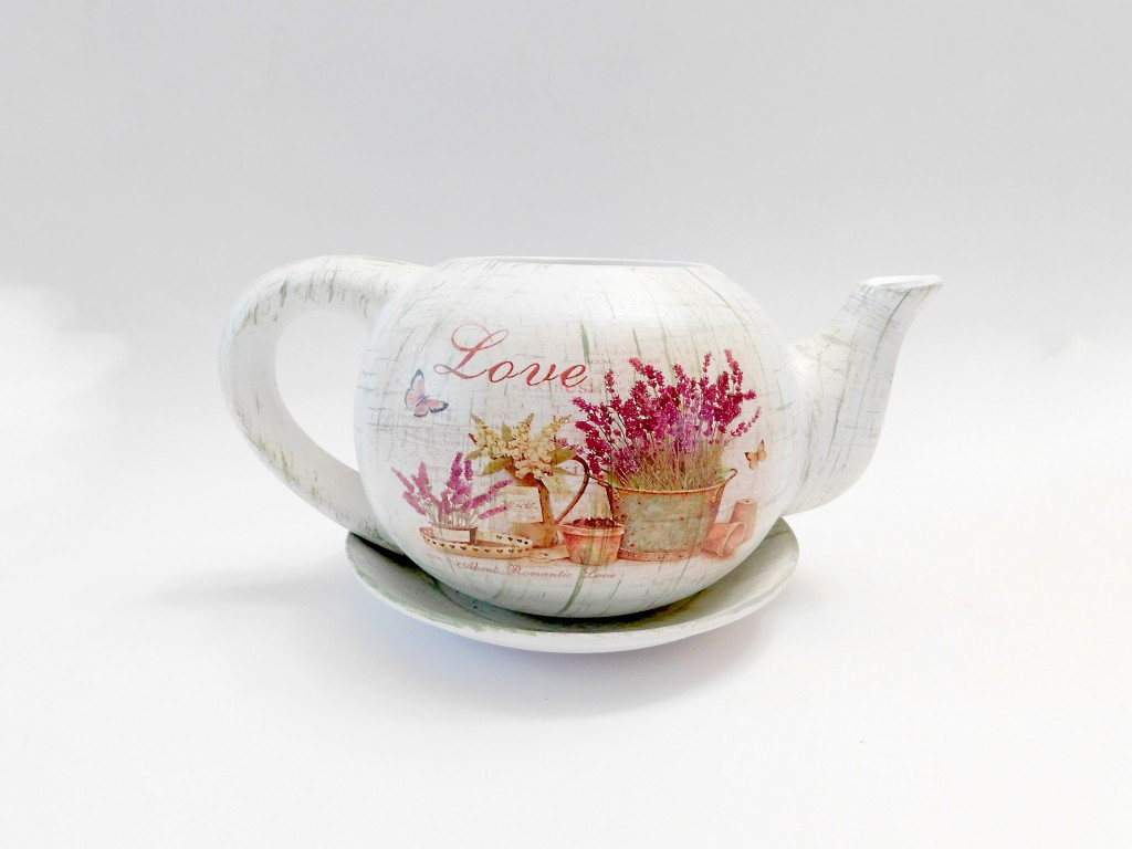 MAKRO - Kvetináč čajník levanduľa