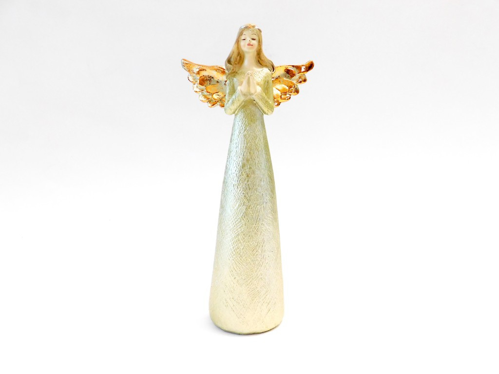 MAKRO - Dekorácia - Anjel zlatý medenný