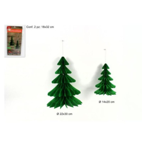 MAKRO - Dekorácia vianočná - strom 2ks