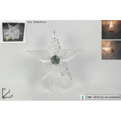 MAKRO - Špic-hviezda na stromček LED