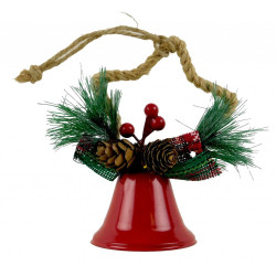 MAKRO - Dekorácia vianočná - zvonček 14x6cm